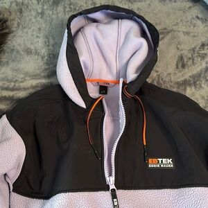 Unisex EB Tek fleece hoodie. size S
